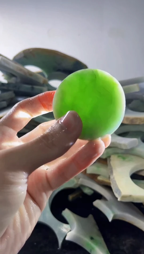 裸石翡翠缅甸翡翠A货文6208