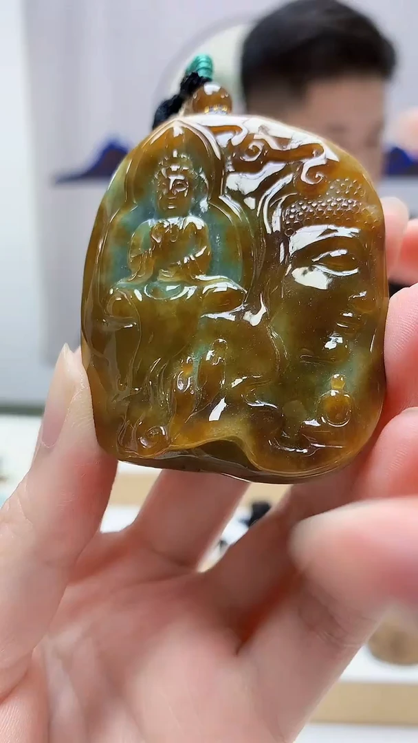 未镶嵌定制翡翠4917zm-毛货挂件68