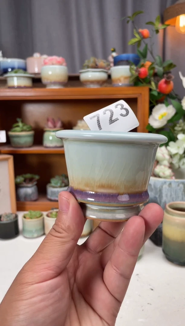 瓷片723知木小芳花盆