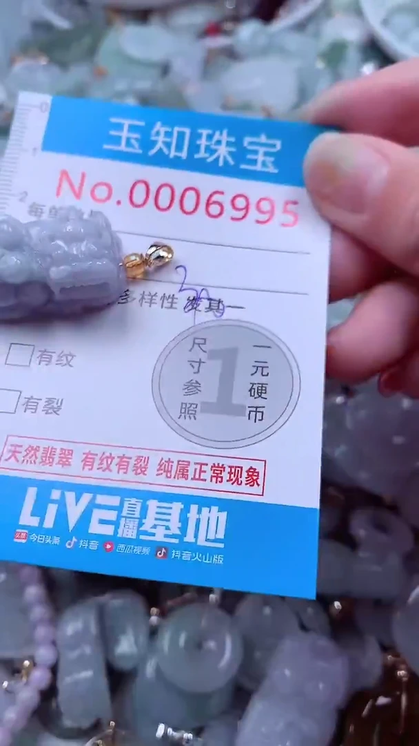 吊坠(不含链)未镶嵌翡翠6995
