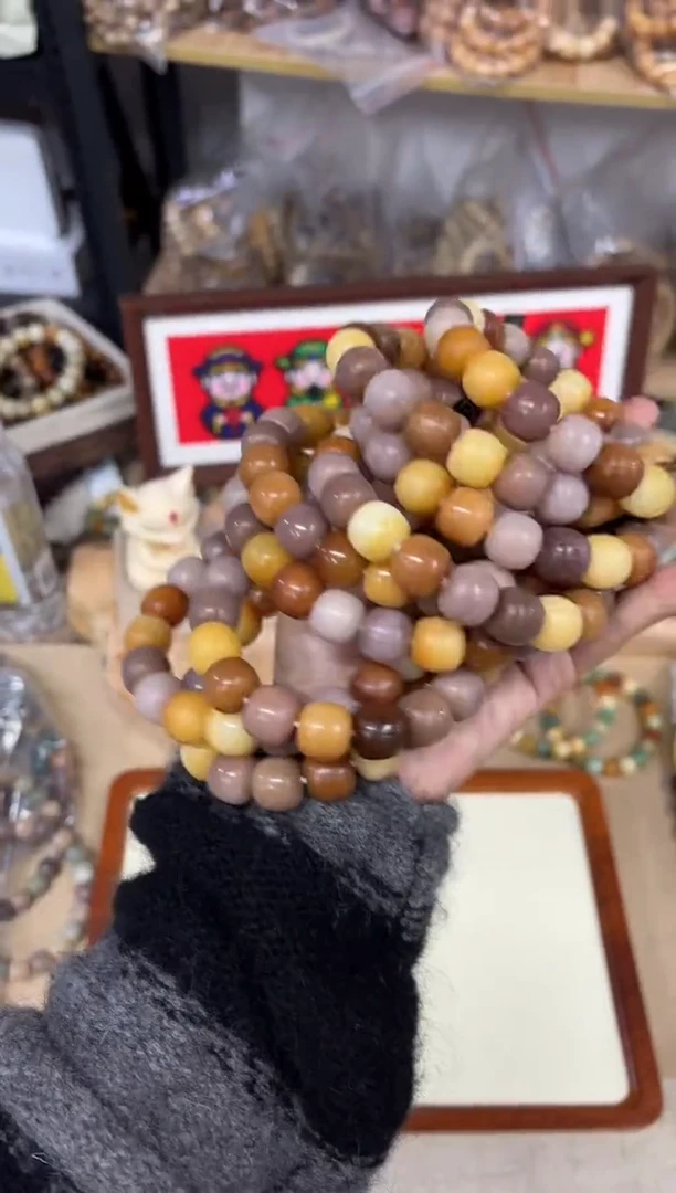手串菩提根/象牙果14干磨（906）