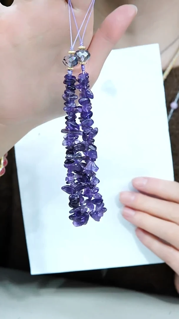 未镶嵌车挂紫晶紫水晶手机挂