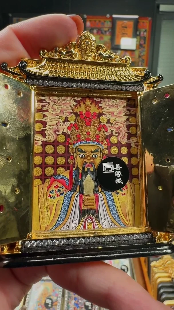 吊坠 壹善缘城手绘唐卡五爷