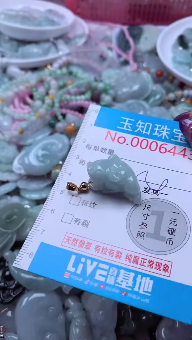 翡翠未镶嵌吊坠(不含链)6443