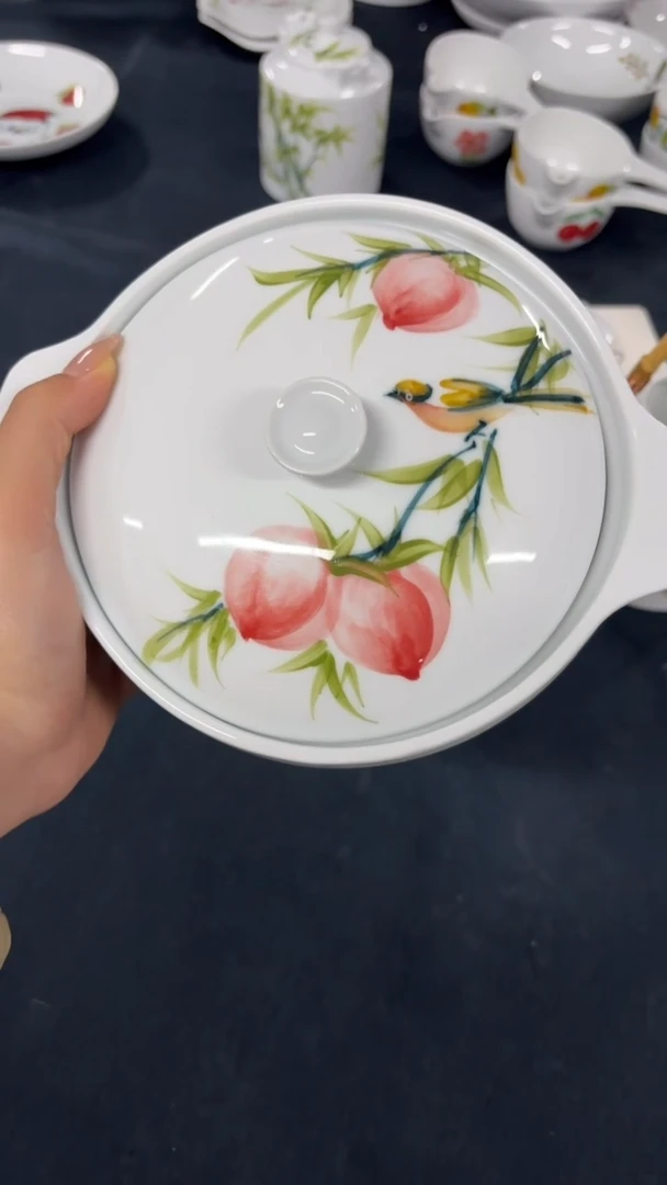 景德镇手绘釉中彩（食品级）泡面碗