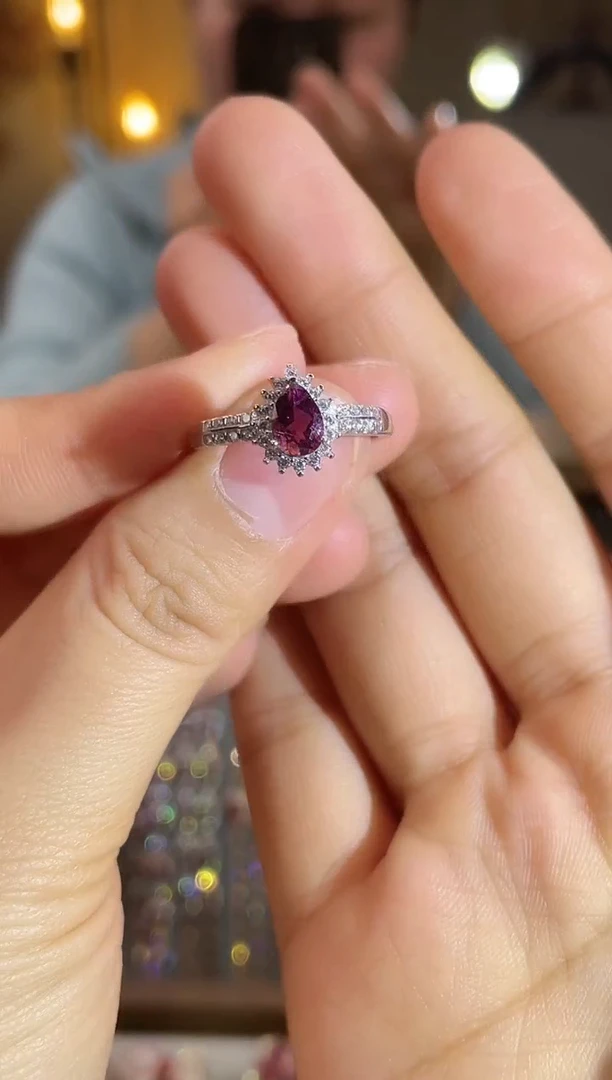 银S925镶嵌手饰碧玺手饰