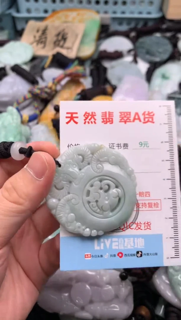 翡翠未镶嵌吊坠(不含链)1