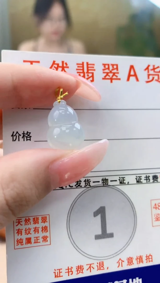颈饰未镶嵌翡翠天然A货翡翠挂件