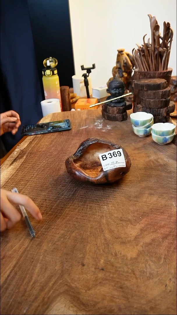 B369鹰瞳手作硬木工艺果盘