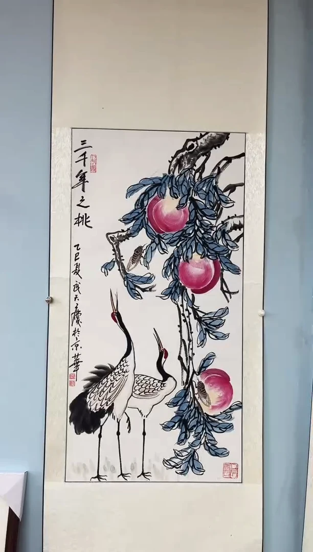 国画武天庆老师三千年之桃