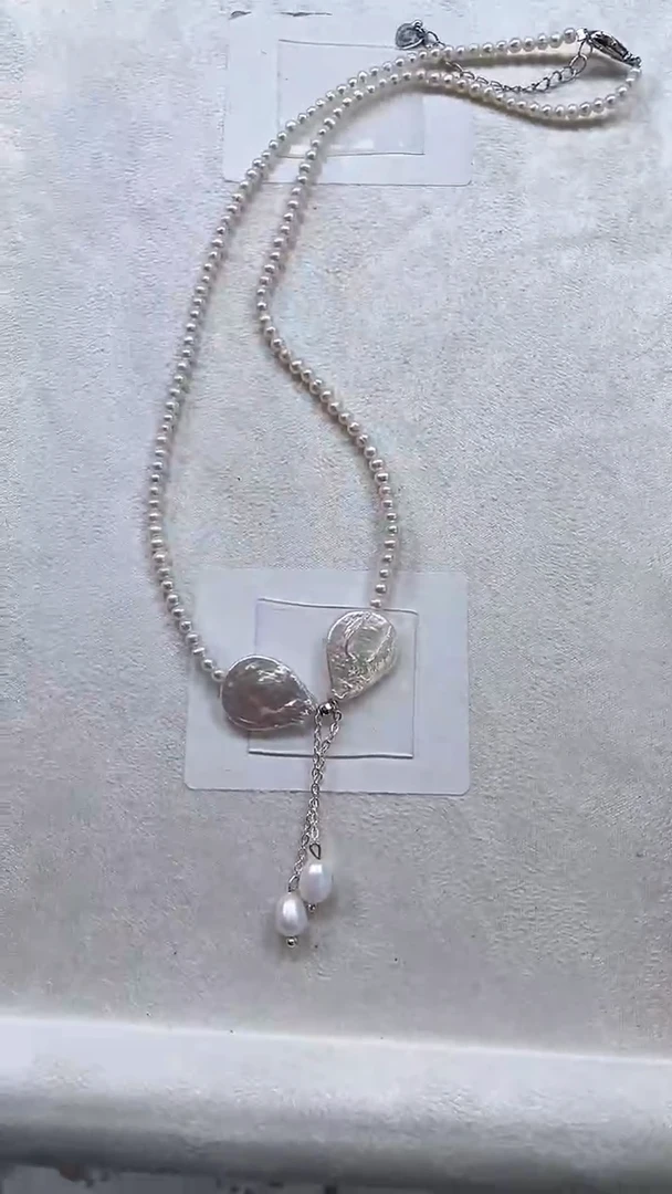 未镶嵌项链淡水珍珠【纯恬饰品】（多样性发货发一）