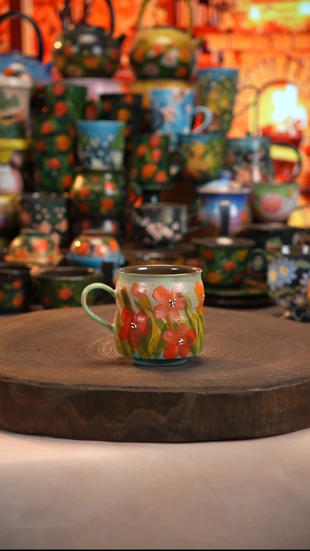 油画   釉下彩   杯子