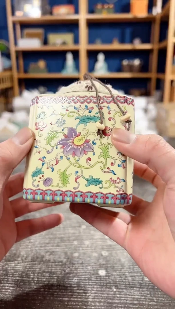 【闪购商品】其他珐琅彩四方茶叶罐