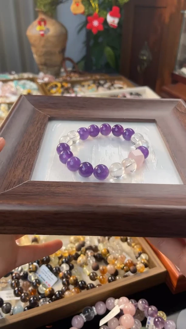 未镶嵌手串水晶紫水晶