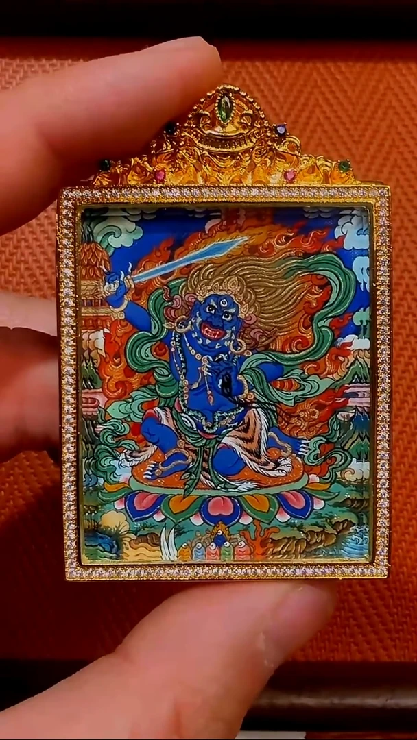吊坠嘴哥严选——1214不动明王唐卡