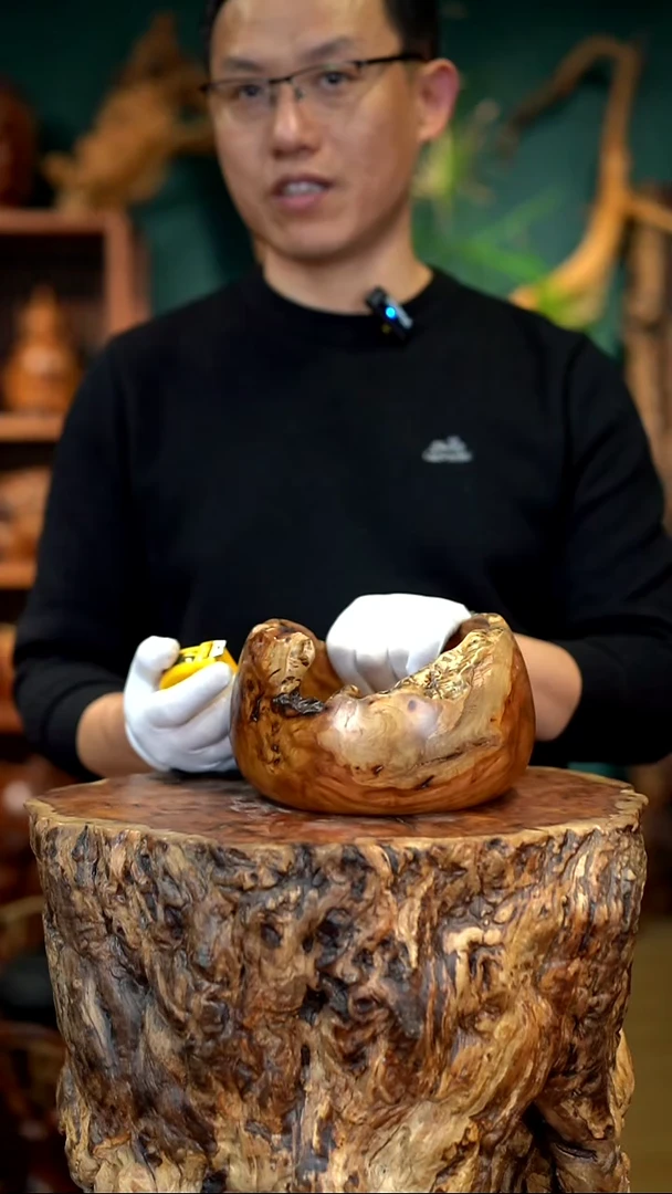 木雷击枣木聚宝盆