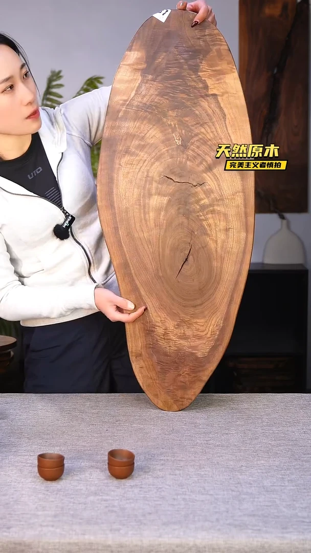木北美黑胡桃原木.干裂疤结不属于商品质量问题完美主义者慎拍
