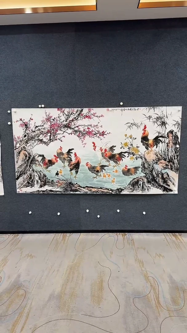 国画9.21-严选-颜新辉-小八尺花鸟-C14