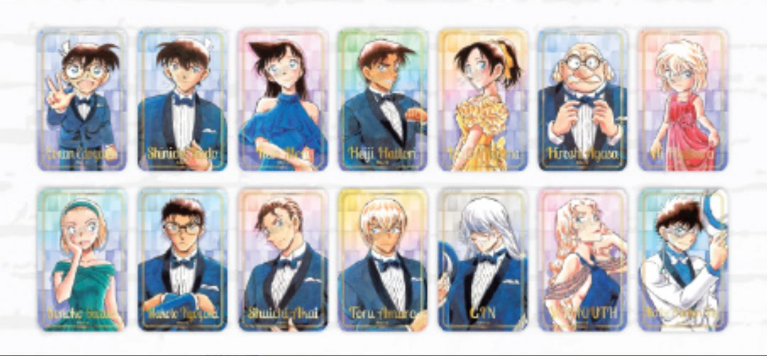 【扉页】国谷 柯南30周年杭州展 烫金方 蓝色方 钥匙孔拼图（代拆）