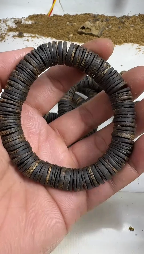 手串沉香乌身1.2规格单圈25克片珠沉水