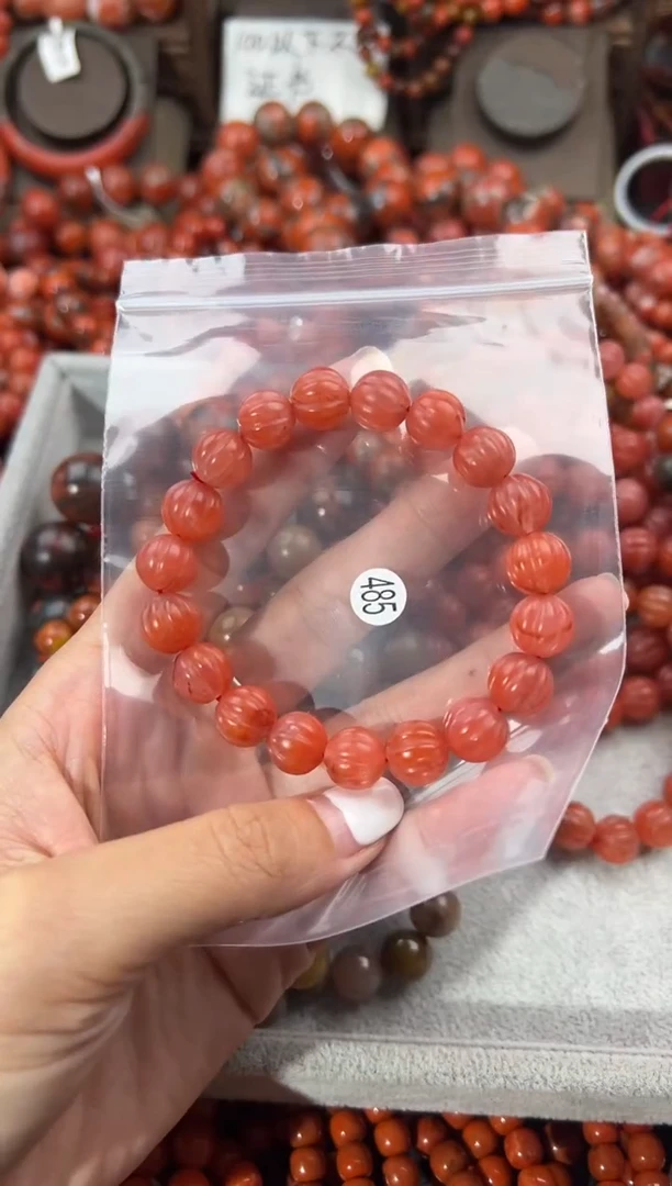 未镶嵌手串南红玛瑙10+