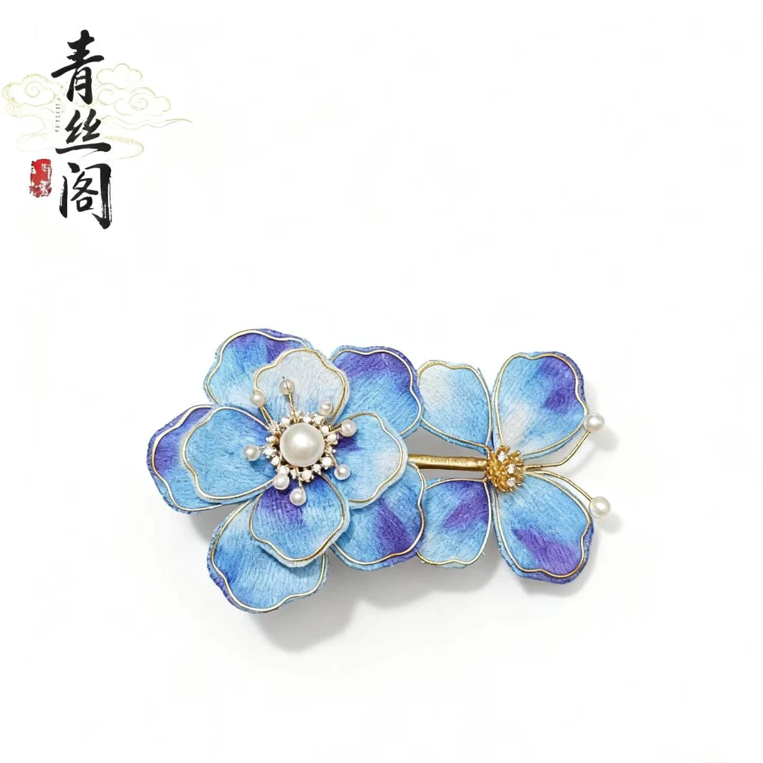 【非遗手作】古风饰品古风发饰绒面发饰古风古装发饰仙气（孤品B597