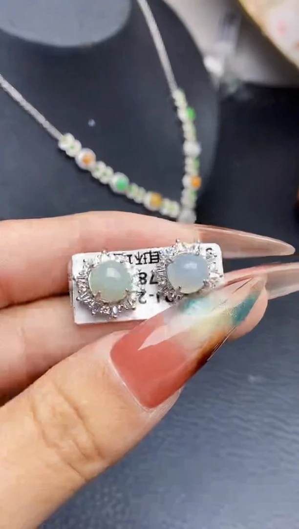 银S925镶嵌戒指翡翠5543