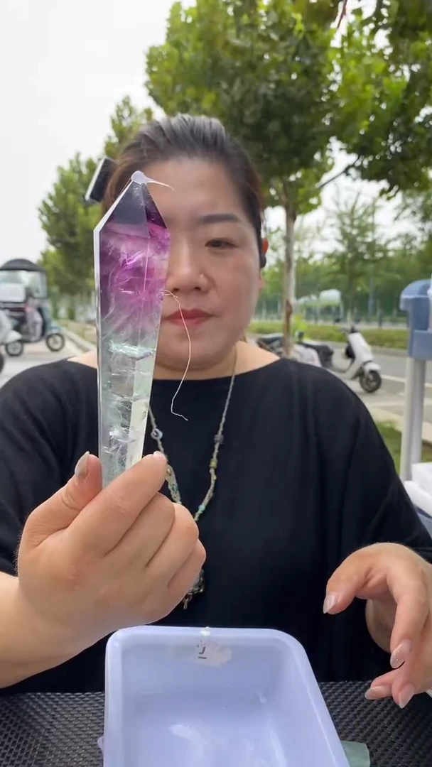 未镶嵌权杖萤石萤石权杖D638