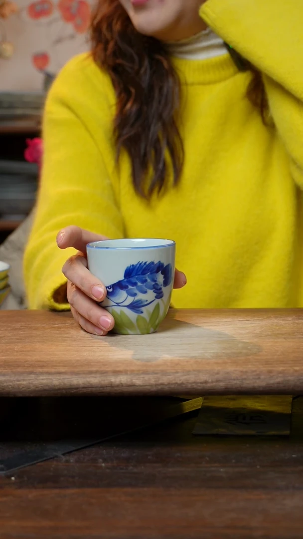 【闪购商品】钛合金福利1只  高温釉下彩手工手绘