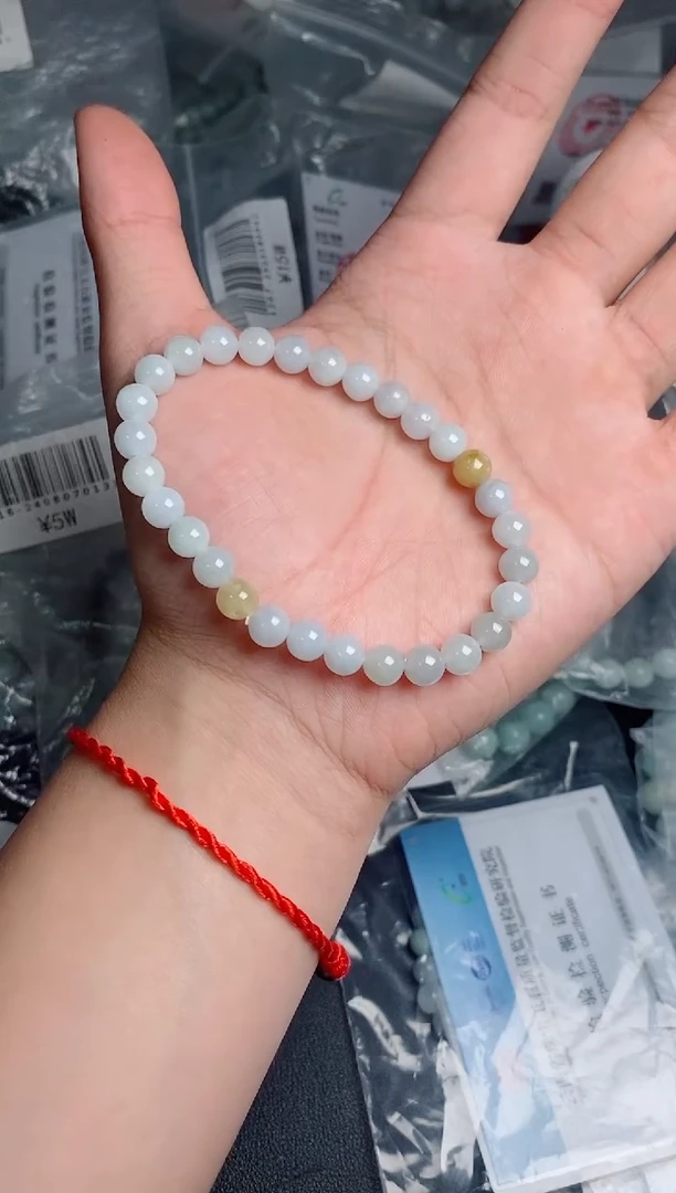 未镶嵌手链翡翠天然缅料A货翡翠，一物一证