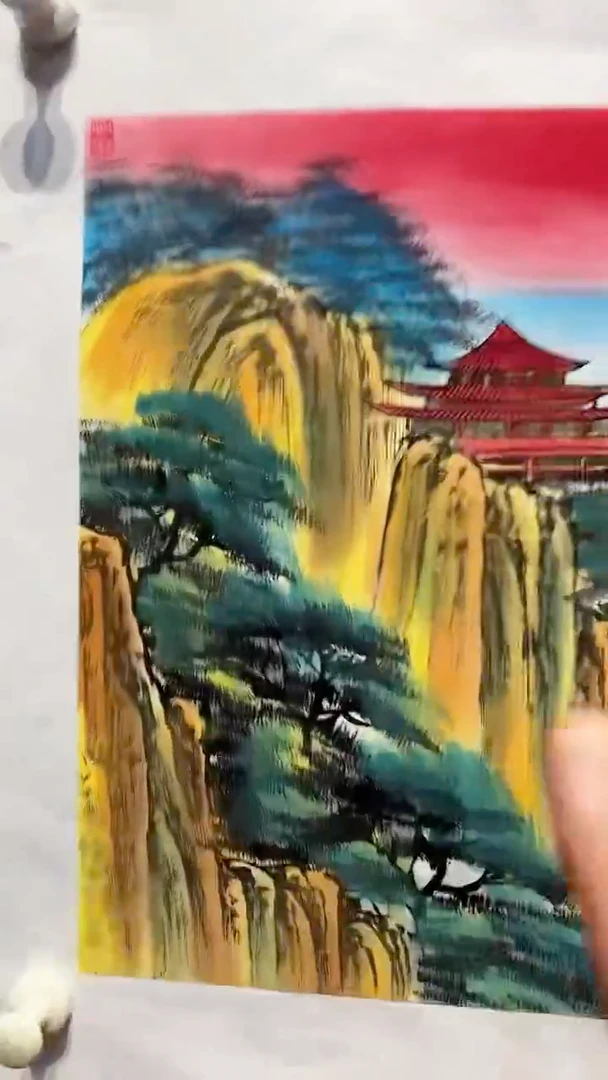 国画张敬国画作品1pc