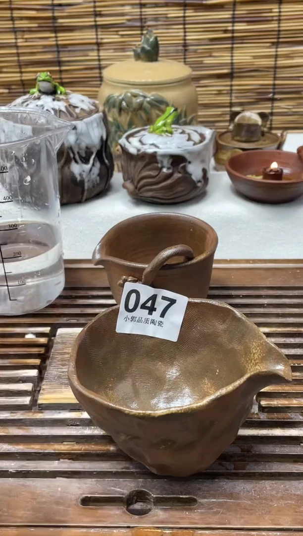 【闪购商品】杯047精美粗陶手工柴烧