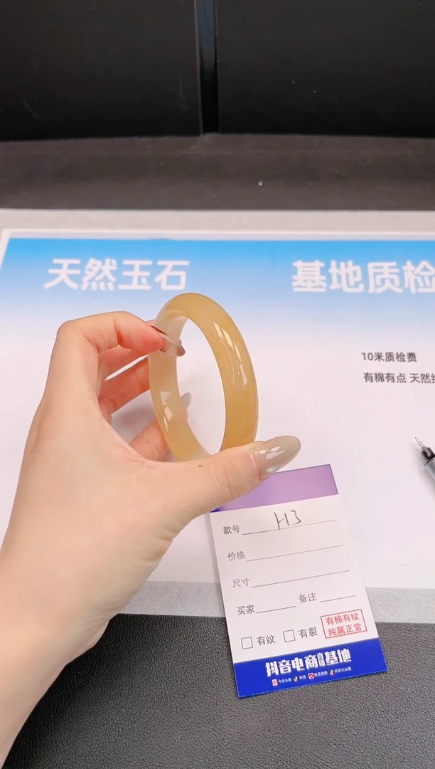 未镶嵌手镯石英质玉H3+62