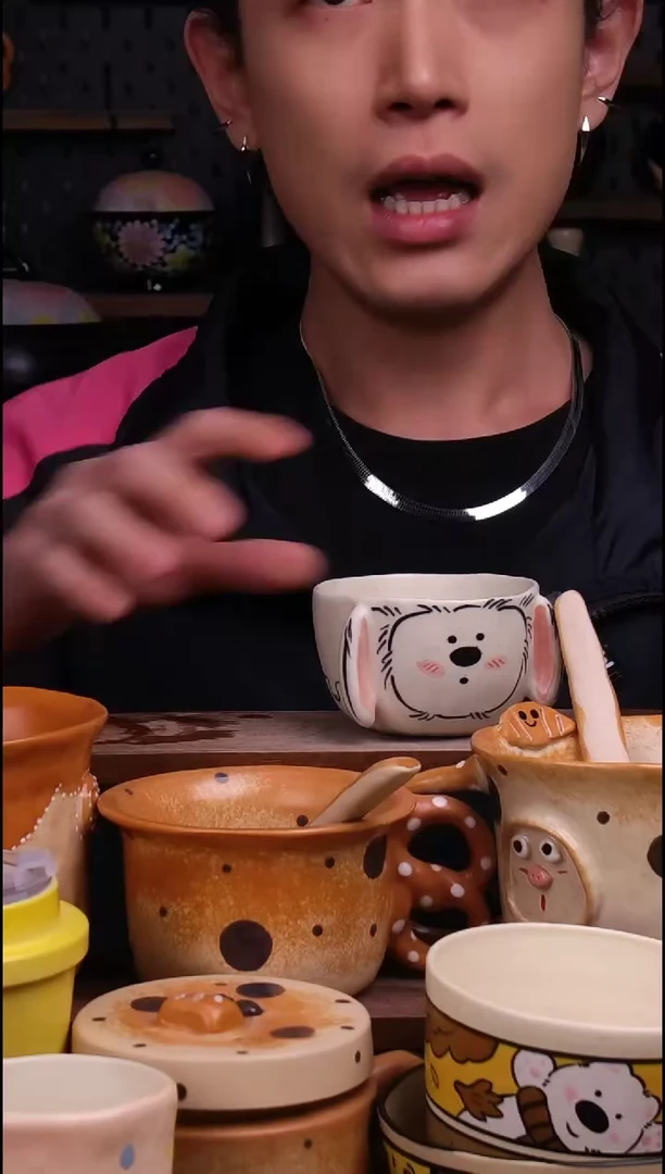 杯子景德镇可爱设计师款陶瓷