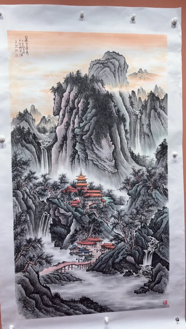 国画师立照老师国画作品