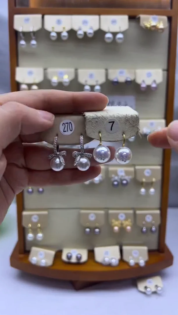 未镶嵌耳饰淡水珍珠270+7