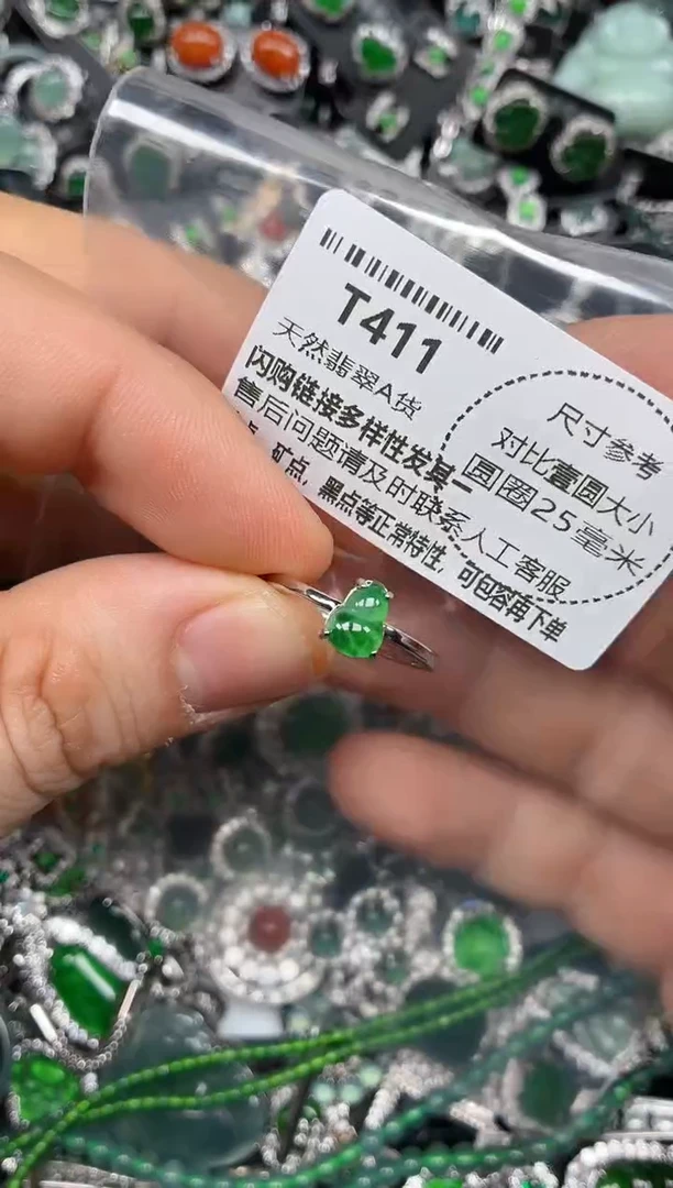 颈饰未镶嵌翡翠T411戒指