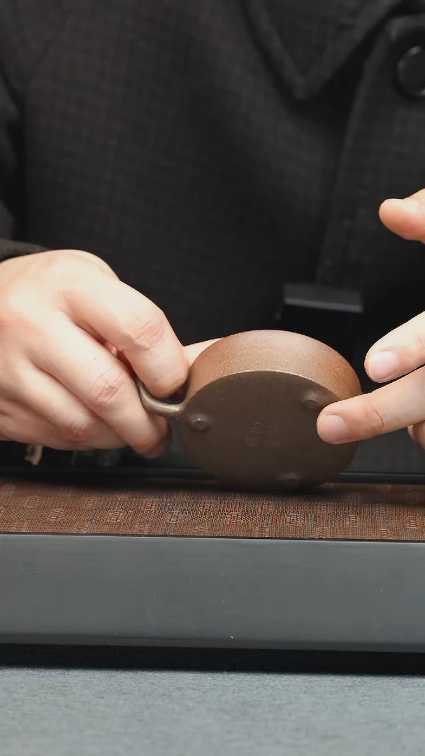 【闪购商品】紫砂茶壶五堂 阿曼陀室周盘-柴烧