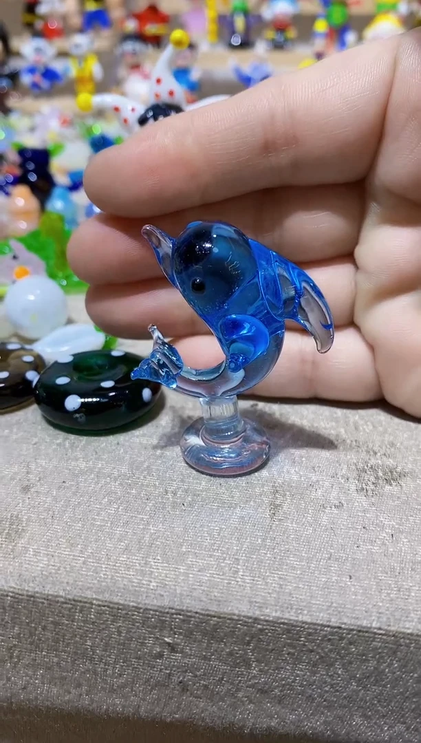 琉璃手工艺品海豚