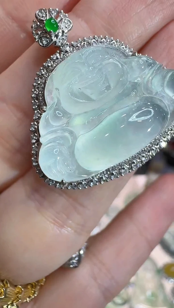 【闪购商品】翡翠吊坠(不含链)18K金镶嵌多样性团购发一件