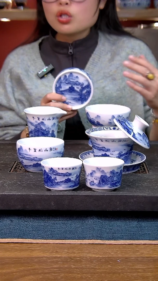 简装家用款7件套 白瓷陶瓷茶具