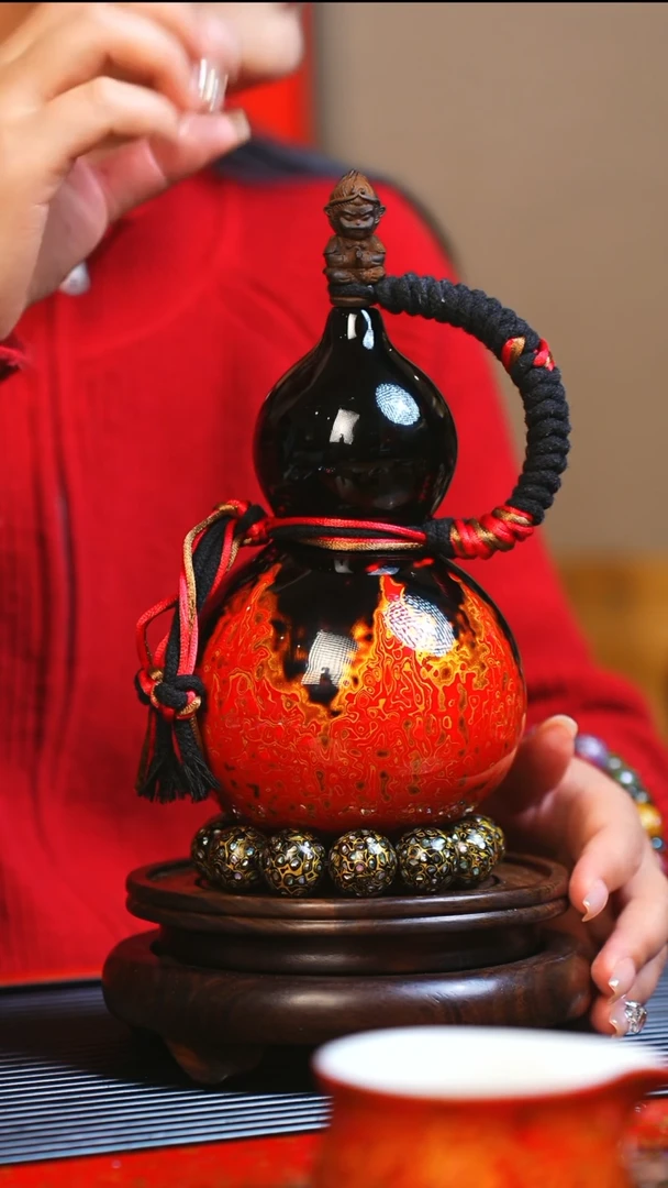 【闪购商品】JQ160大师姐臻选非遗大漆酒葫芦