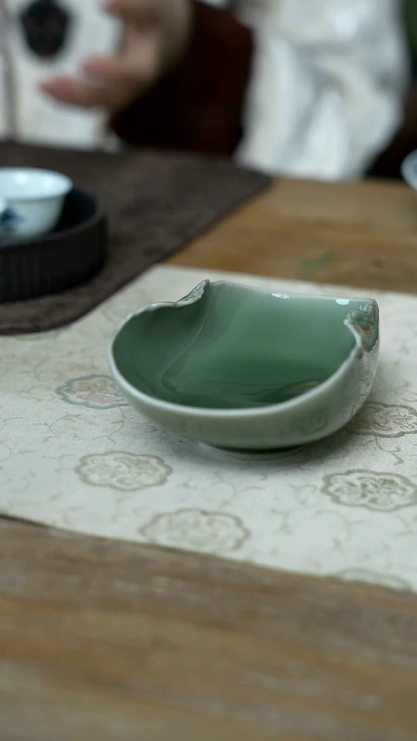 【闪购商品】/C74梅子青祥云茶则