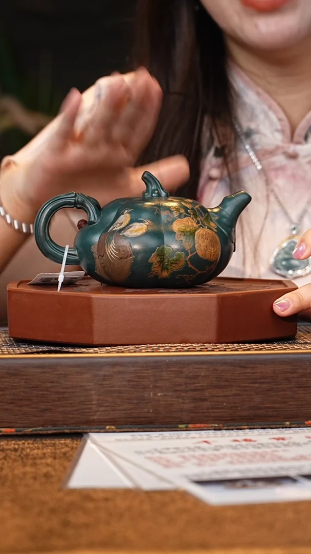 茶壶紫砂wgm0520031935南瓜-壶承