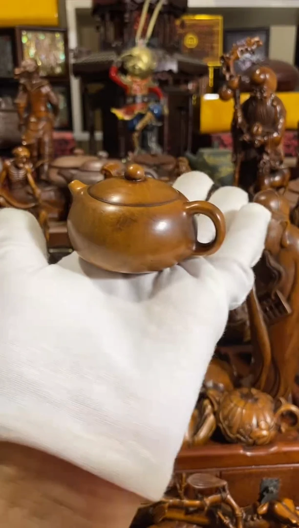 木小叶黄杨小件素面壶