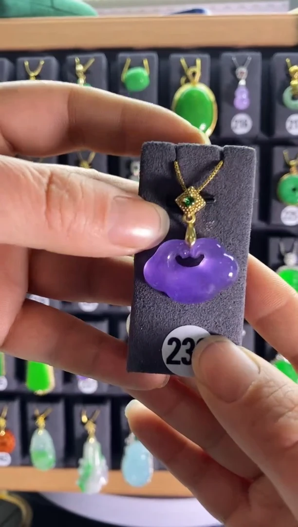 【闪购商品】翡翠耳饰银S925镶嵌232...