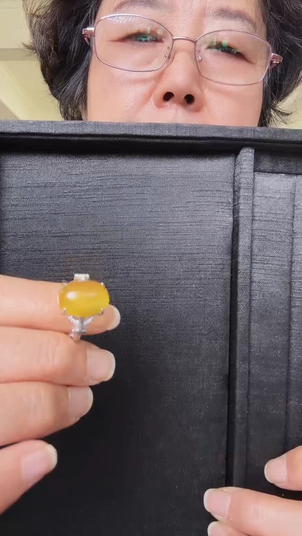 未镶嵌琥珀戒指大*圆1