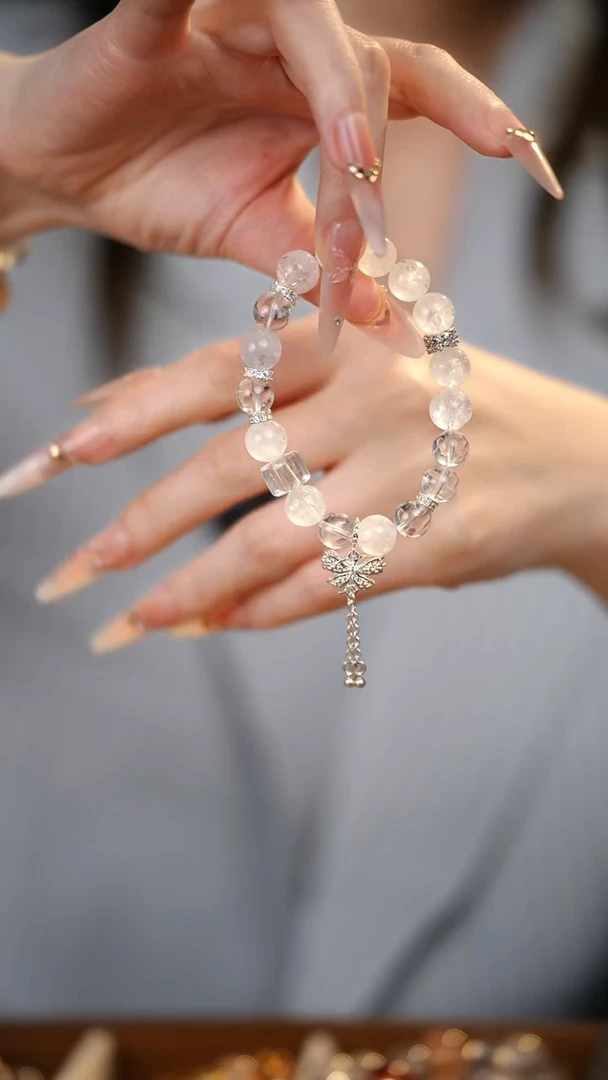 合金手串水晶白幽灵白水晶
