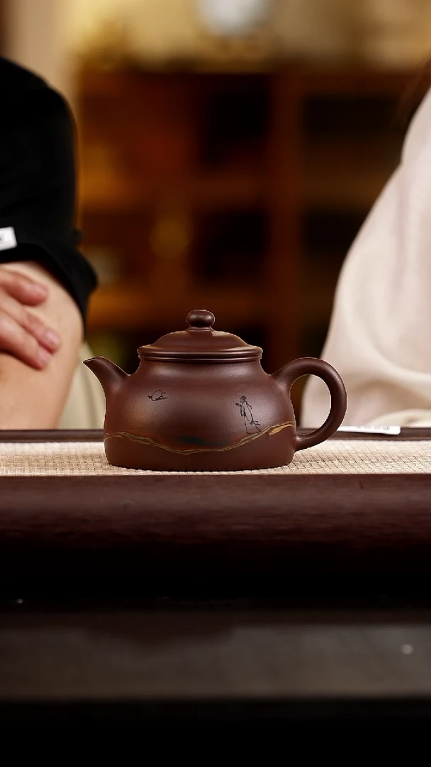 茶杯紫砂怀隐  红紫泥