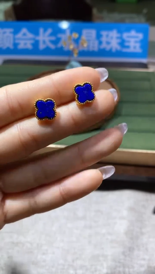 【闪购商品】青金石耳饰未镶嵌多样性发一件324